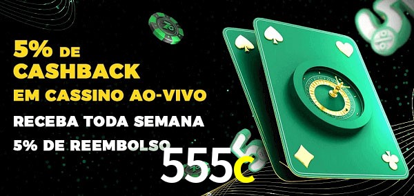 Promoções do cassino ao Vivo 555c